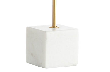 Fisher 25" Marble/Brass LED Table Lamp - JONATHAN Y